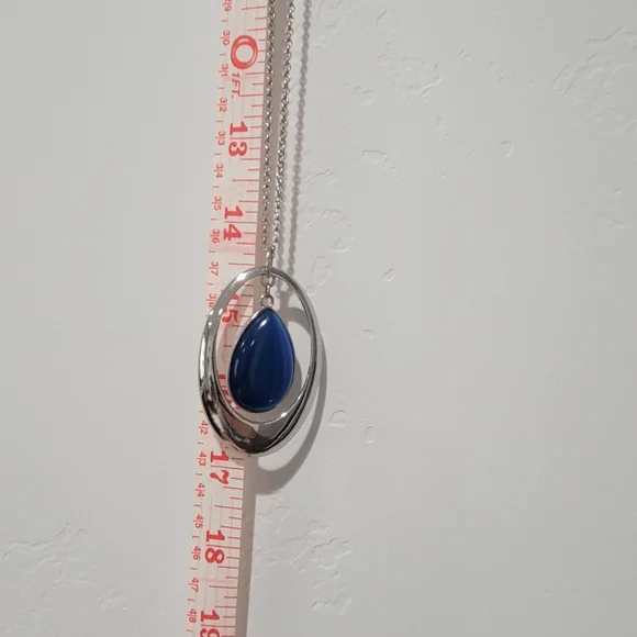 Blue & Silver necklace - Picture 4 of 4